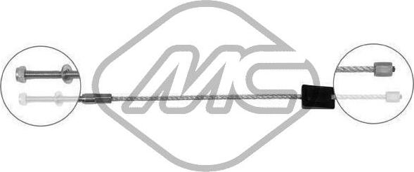 Metalcaucho 81820 - Тросик, cтояночный тормоз autosila-amz.com