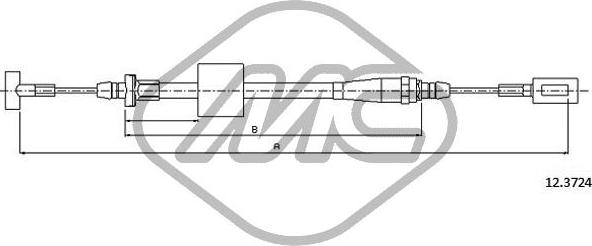 Metalcaucho 81394 - Тросик, cтояночный тормоз autosila-amz.com