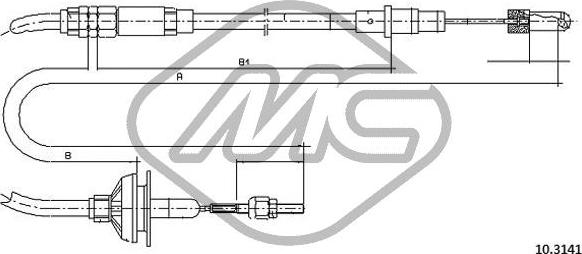 Metalcaucho 83633 - Трос, управление сцеплением autosila-amz.com