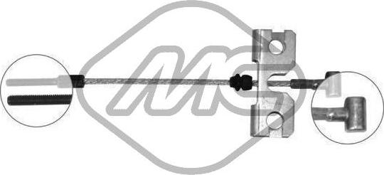 Metalcaucho 82335 - Тросик, cтояночный тормоз autosila-amz.com