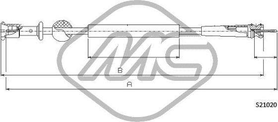 Metalcaucho 82758 - Тросик спидометра autosila-amz.com