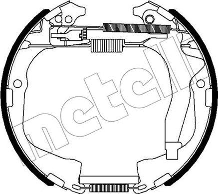 Metelli 51-0495 - Комплект тормозных колодок, барабанные autosila-amz.com