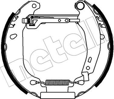 Metelli 51-0400 - Комплект тормозных колодок, барабанные autosila-amz.com