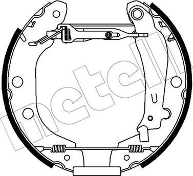 Metelli 51-0431 - Комплект тормозных колодок, барабанные autosila-amz.com