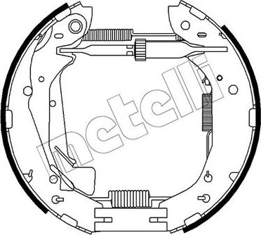 Metelli 51-0500 - Комплект тормозных колодок, барабанные autosila-amz.com