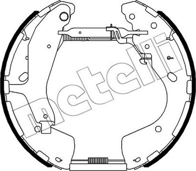 Metelli 51-0519 - Комплект тормозных колодок, барабанные autosila-amz.com