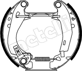 Metelli 51-0007 - Комплект тормозных колодок, барабанные autosila-amz.com