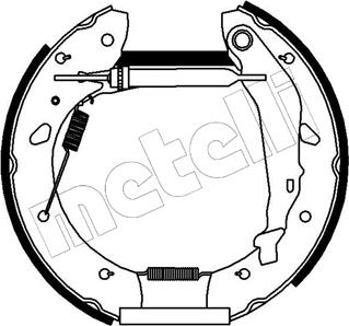 Metelli 51-0179 - Комплект тормозных колодок, барабанные autosila-amz.com