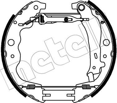 Metelli 51-0340 - Комплект тормозных колодок, барабанные autosila-amz.com