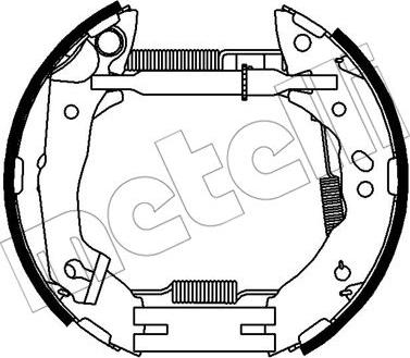 Metelli 51-0306 - Комплект тормозных колодок, барабанные autosila-amz.com