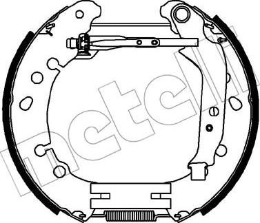 Metelli 51-0329 - Комплект тормозных колодок, барабанные autosila-amz.com