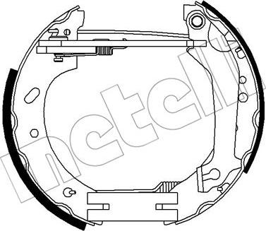 Metelli 51-0265 - Комплект тормозных колодок, барабанные autosila-amz.com