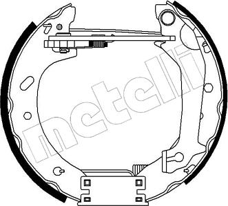 Metelli 51-0237 - Комплект тормозных колодок, барабанные autosila-amz.com