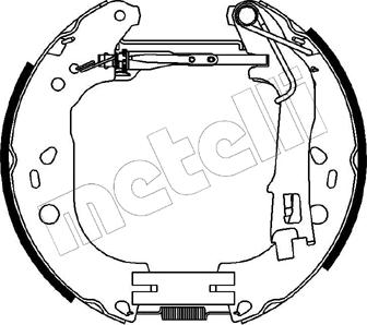 Metelli 51-0227 - Комплект тормозных колодок, барабанные autosila-amz.com