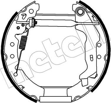 Metelli 51-0275 - Комплект тормозных колодок, барабанные autosila-amz.com