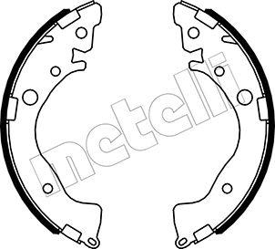 Metelli 53-0493 - Комплект тормозных колодок, барабанные autosila-amz.com