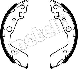 Metelli 53-0492 - Комплект тормозных колодок, барабанные autosila-amz.com