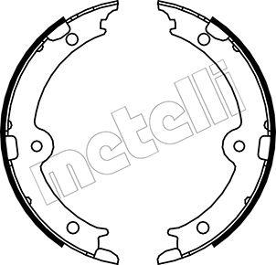 Metelli 53-0449 - Комплект тормозов, ручник, парковка autosila-amz.com