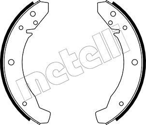 Metelli 53-0459 - Комплект тормозных колодок, барабанные autosila-amz.com