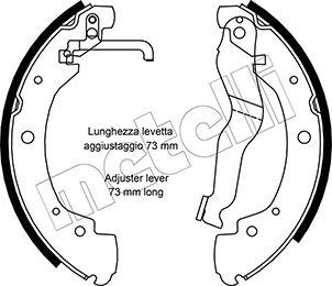 Metelli 53-0469 - Комплект тормозных колодок, барабанные autosila-amz.com