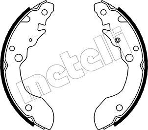 Metelli 53-0402 - Комплект тормозных колодок, барабанные autosila-amz.com