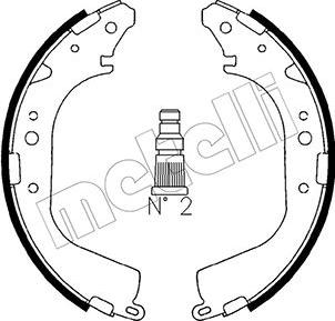 Metelli 53-0415 - Комплект тормозных колодок, барабанные autosila-amz.com