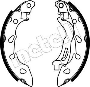 Metelli 53-0488 - Комплект тормозных колодок, барабанные autosila-amz.com