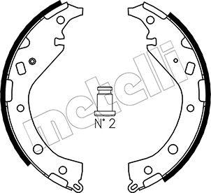 Metelli 53-0437 - Комплект тормозных колодок, барабанные autosila-amz.com