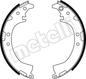 Metelli 53-0429 - К-т бараб. тормоз. колодок autosila-amz.com