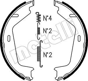 Metelli 53-0479K - Комплект тормозов, ручник, парковка autosila-amz.com