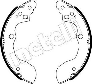 Metelli 53-0540 - Комплект тормозных колодок, барабанные autosila-amz.com