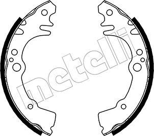 Metelli 53-0547 - Комплект тормозных колодок, барабанные autosila-amz.com