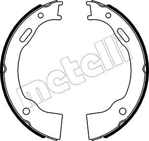 Metelli 53-0514 - Комплект тормозов, ручник, парковка autosila-amz.com