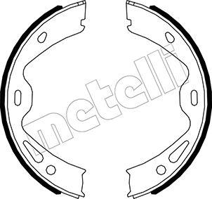 Metelli 53-0512 - Комплект тормозов, ручник, парковка autosila-amz.com