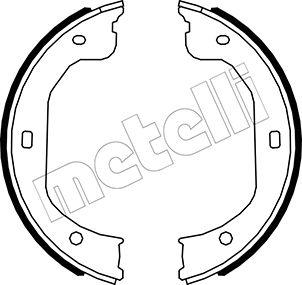 Metelli 53-0587 - Комплект тормозов, ручник, парковка autosila-amz.com