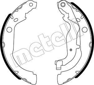 Metelli 53-0535 - Комплект тормозных колодок, барабанные autosila-amz.com