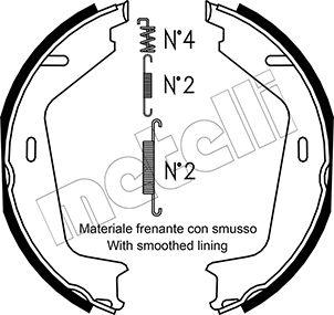 Metelli 53-0530K - Комплект тормозов, ручник, парковка autosila-amz.com