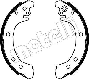 Metelli 53-0523 - Комплект тормозных колодок, барабанные autosila-amz.com