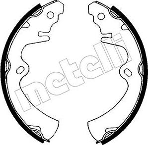 Metelli 53-0576 - Комплект тормозных колодок, барабанные autosila-amz.com