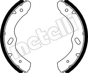 Metelli 53-0573 - Комплект тормозных колодок, барабанные autosila-amz.com