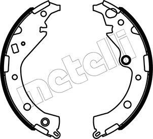 Metelli 53-0643 - Комплект тормозных колодок, барабанные autosila-amz.com