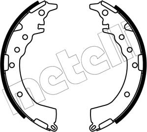 Metelli 53-0687 - Комплект тормозных колодок, барабанные autosila-amz.com