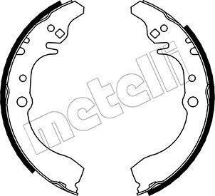 Metelli 53-0040 - Комплект тормозных колодок, барабанные autosila-amz.com