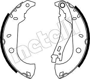 Metelli 53-0067 - Комплект тормозных колодок, барабанные autosila-amz.com