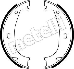Metelli 53-0016 - Комплект тормозов, ручник, парковка autosila-amz.com