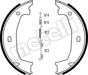 Metelli 53-0018K - Комплект тормозов, ручник, парковка autosila-amz.com