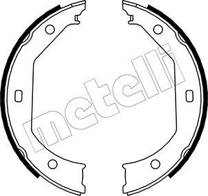 Metelli 53-0017 - Комплект тормозов, ручник, парковка autosila-amz.com