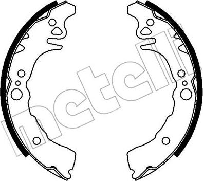 Metelli 53-0039 - Комплект тормозных колодок, барабанные autosila-amz.com