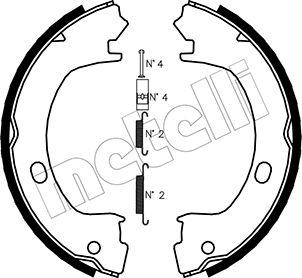 Metelli 53-0031K - Комплект тормозов, ручник, парковка autosila-amz.com