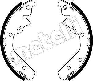 Metelli 53-0028 - Комплект тормозных колодок, барабанные autosila-amz.com